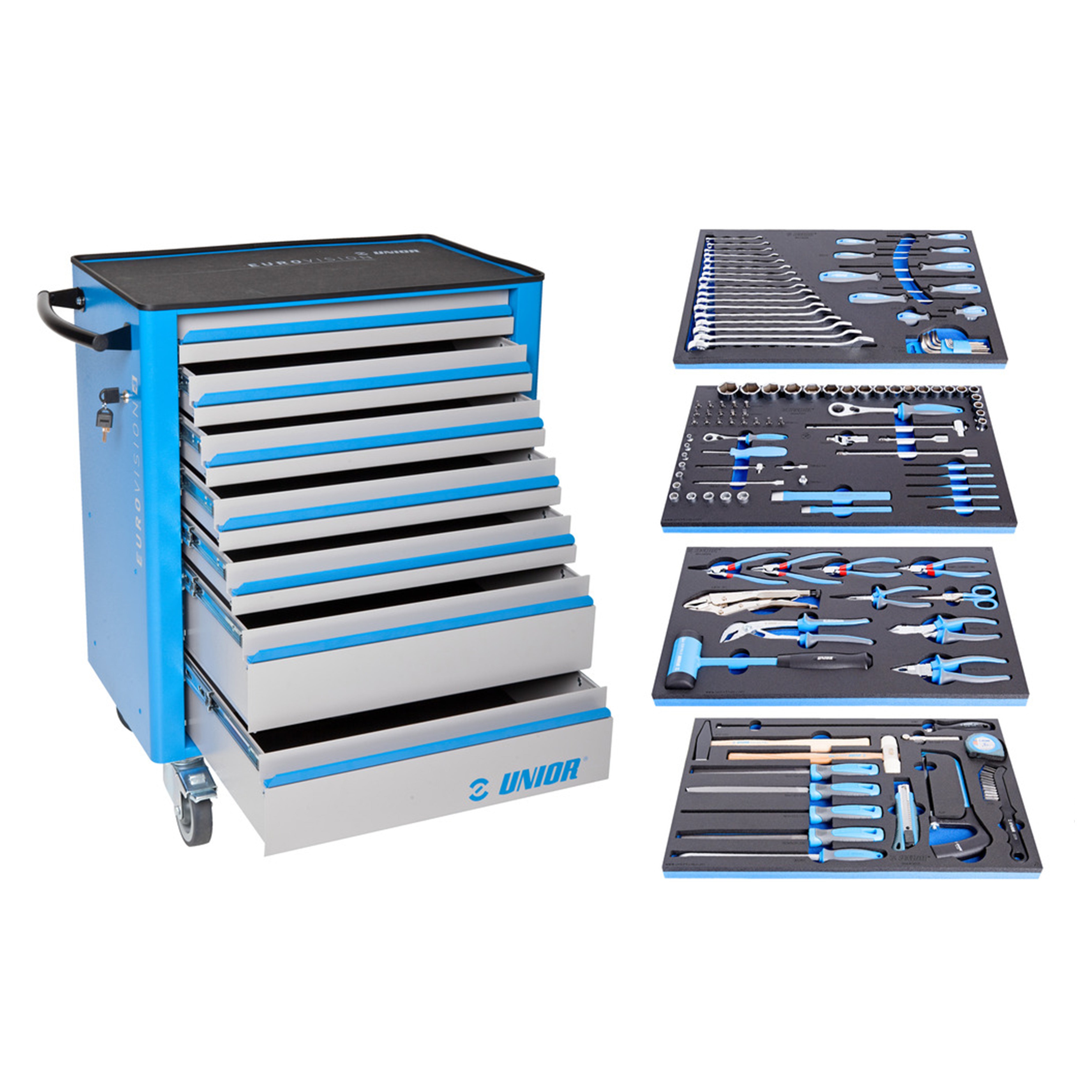 Tool set 127 pcs with tool carriage 940EV4 1011CEV4 0