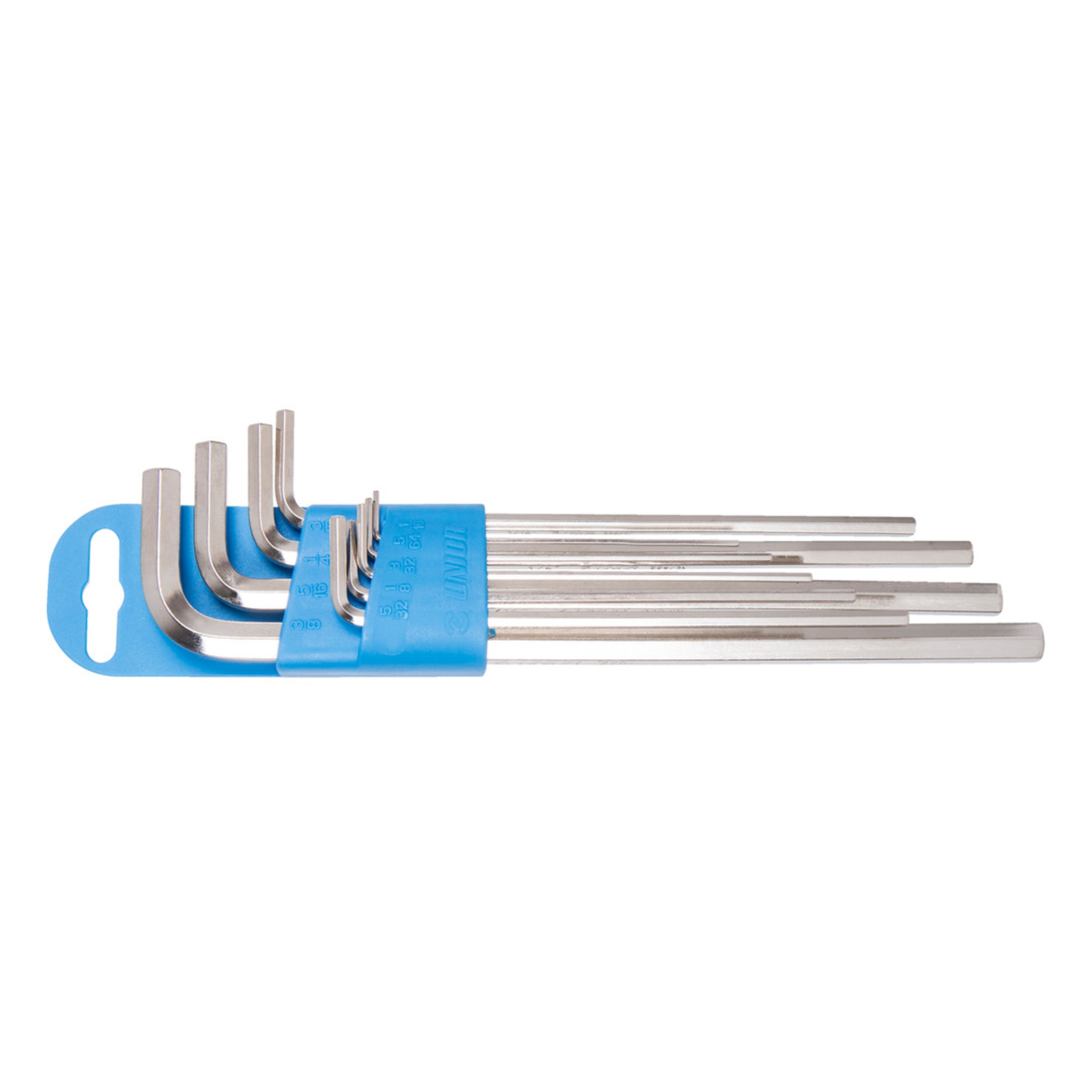 Set of hexagon wrenches, long type on plastic clip 220/3LPH 1.5-10