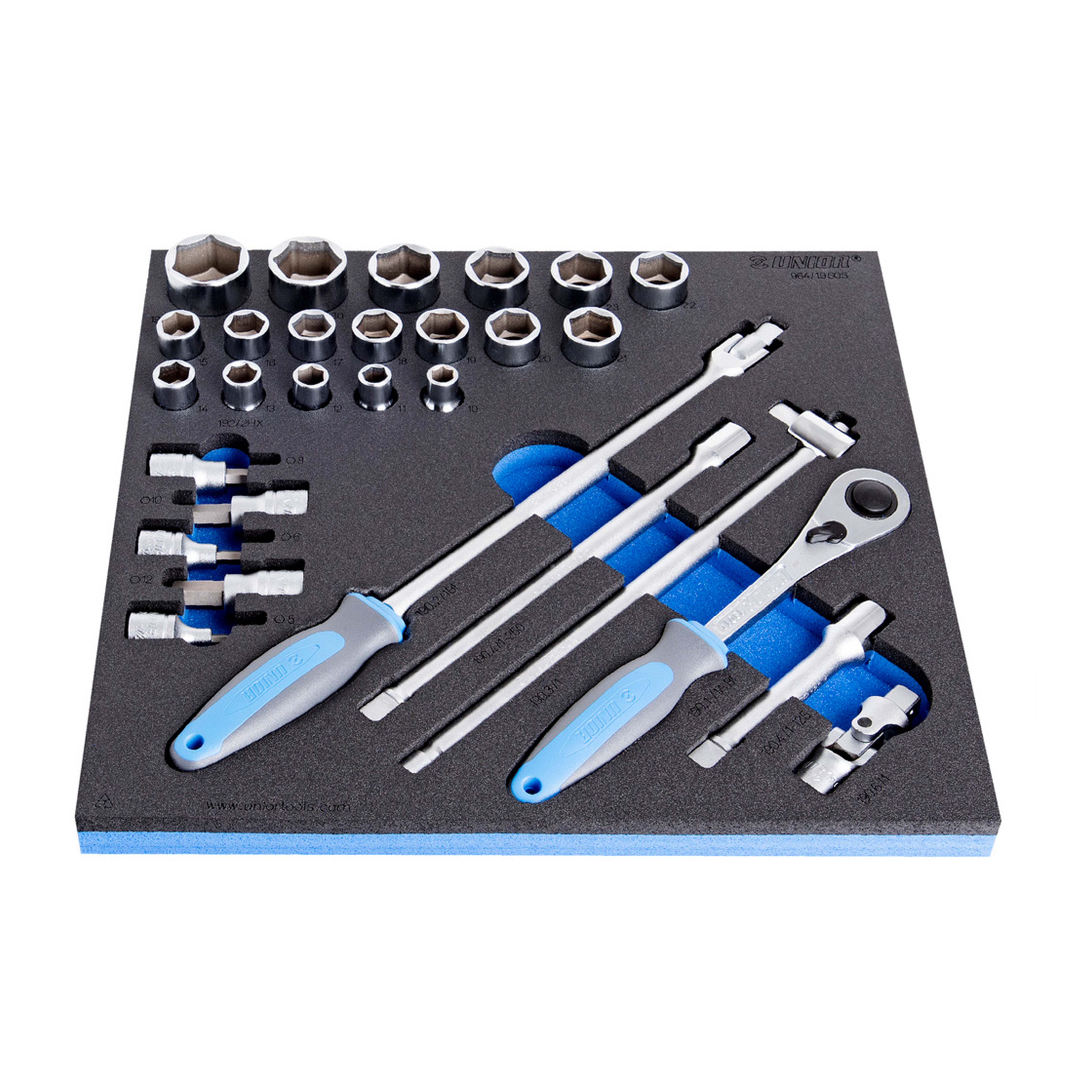 Set of sockets 1/2 in SOS tool tray 964/19SOS /29