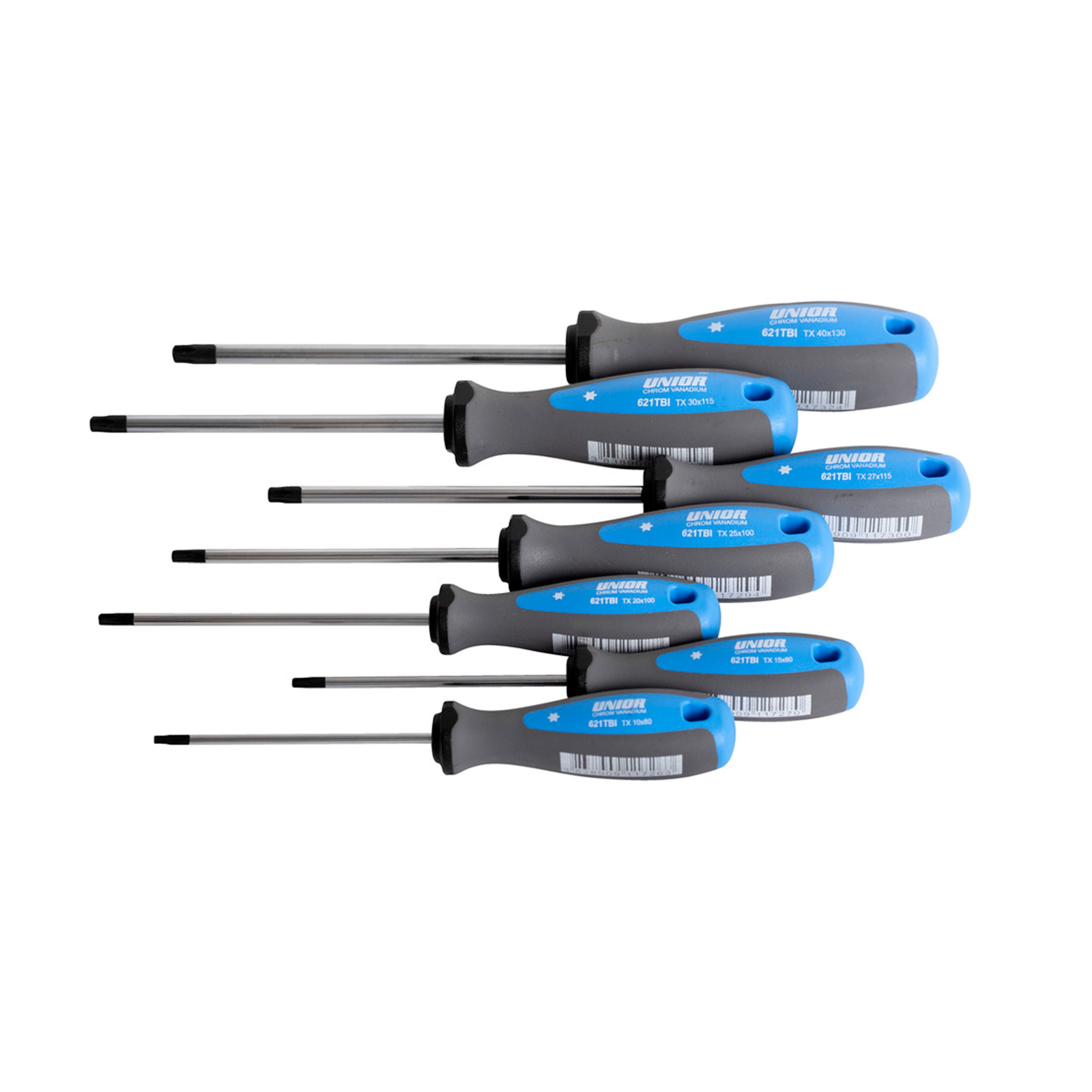 Set of screwdrivers TBI with TX profile 621CS7TBI /7