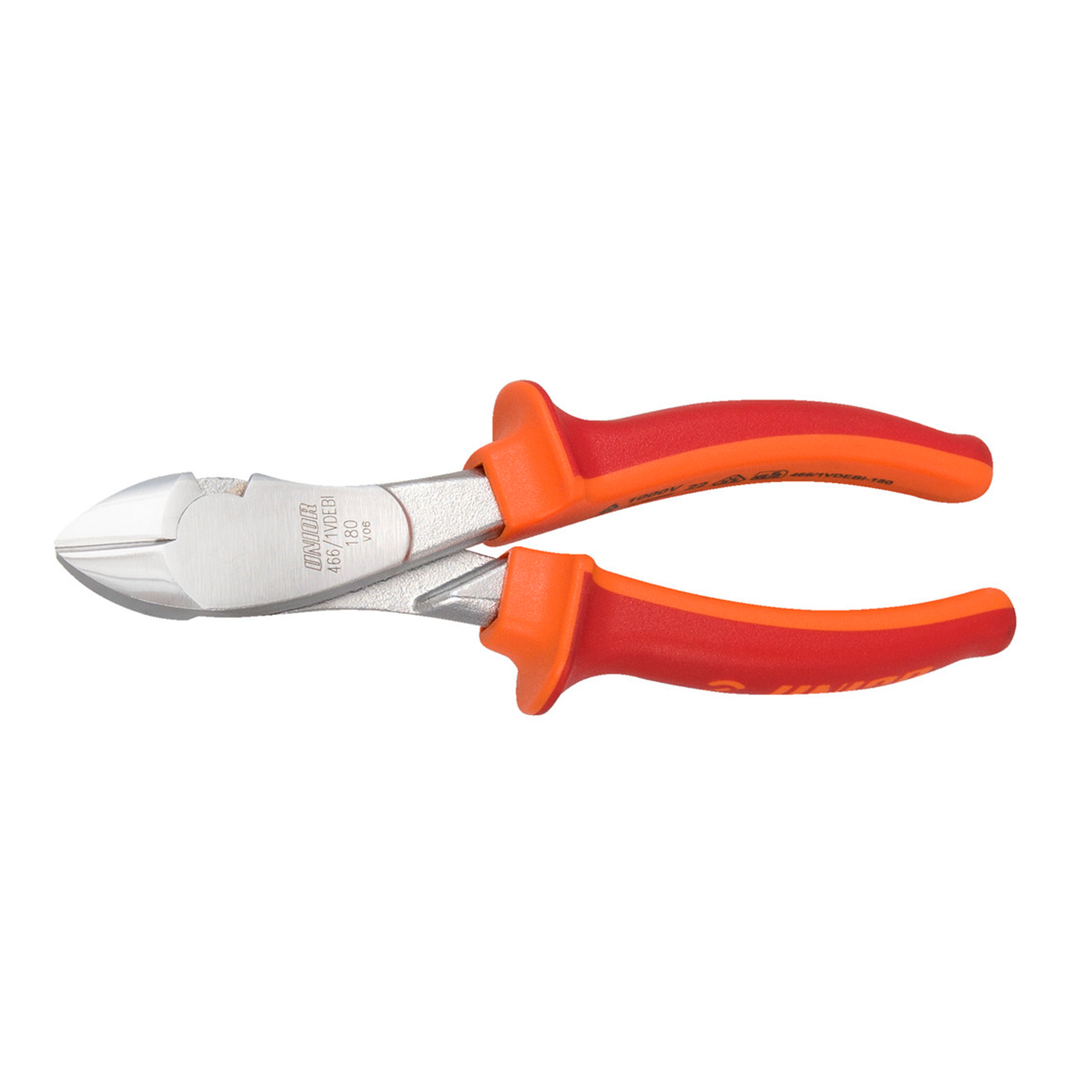 Heavy duty diagonal cutting nippers 466/1VDEBI 180