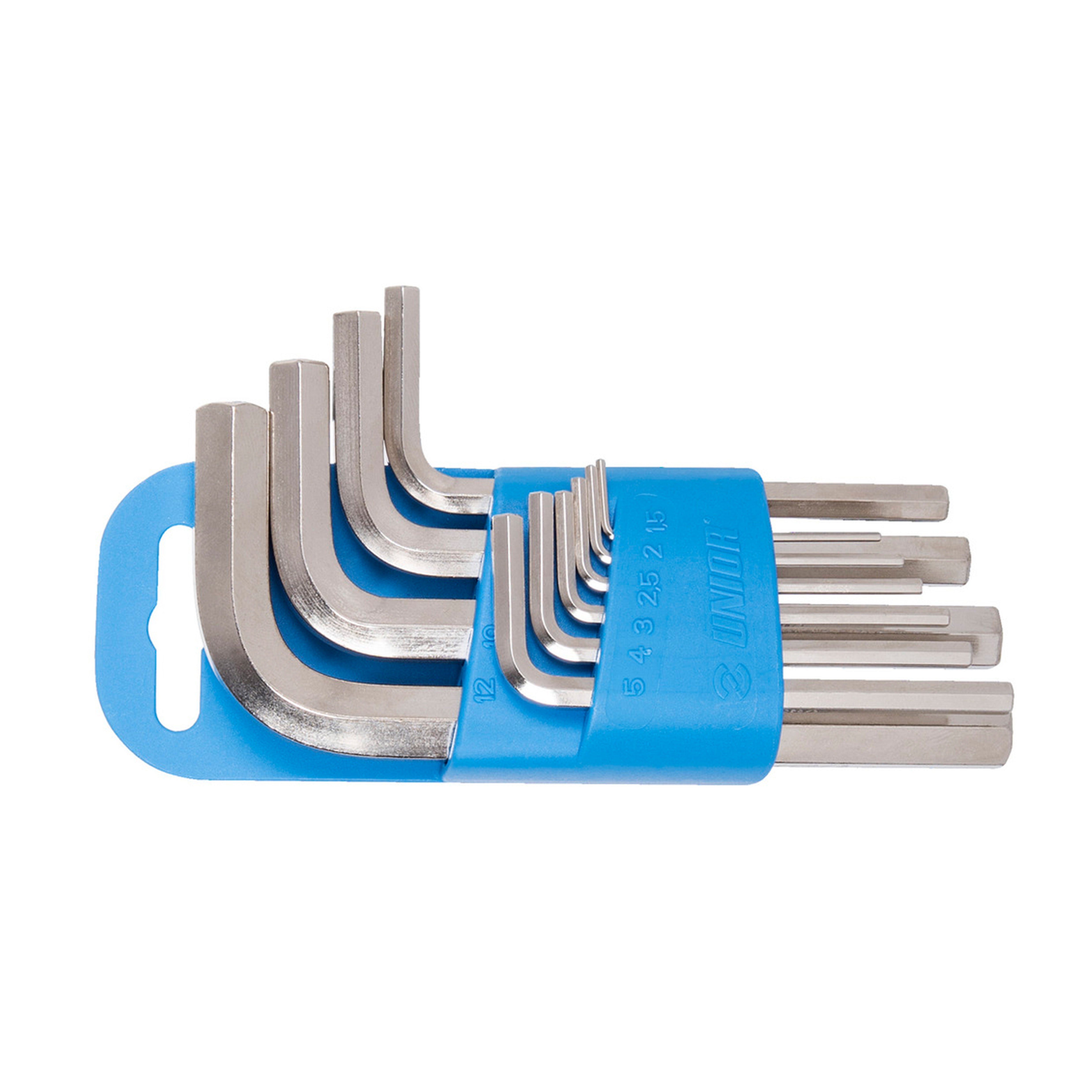 Set of hexagon wrenches on plastic clip 220/3PH 1,5 - 10/9