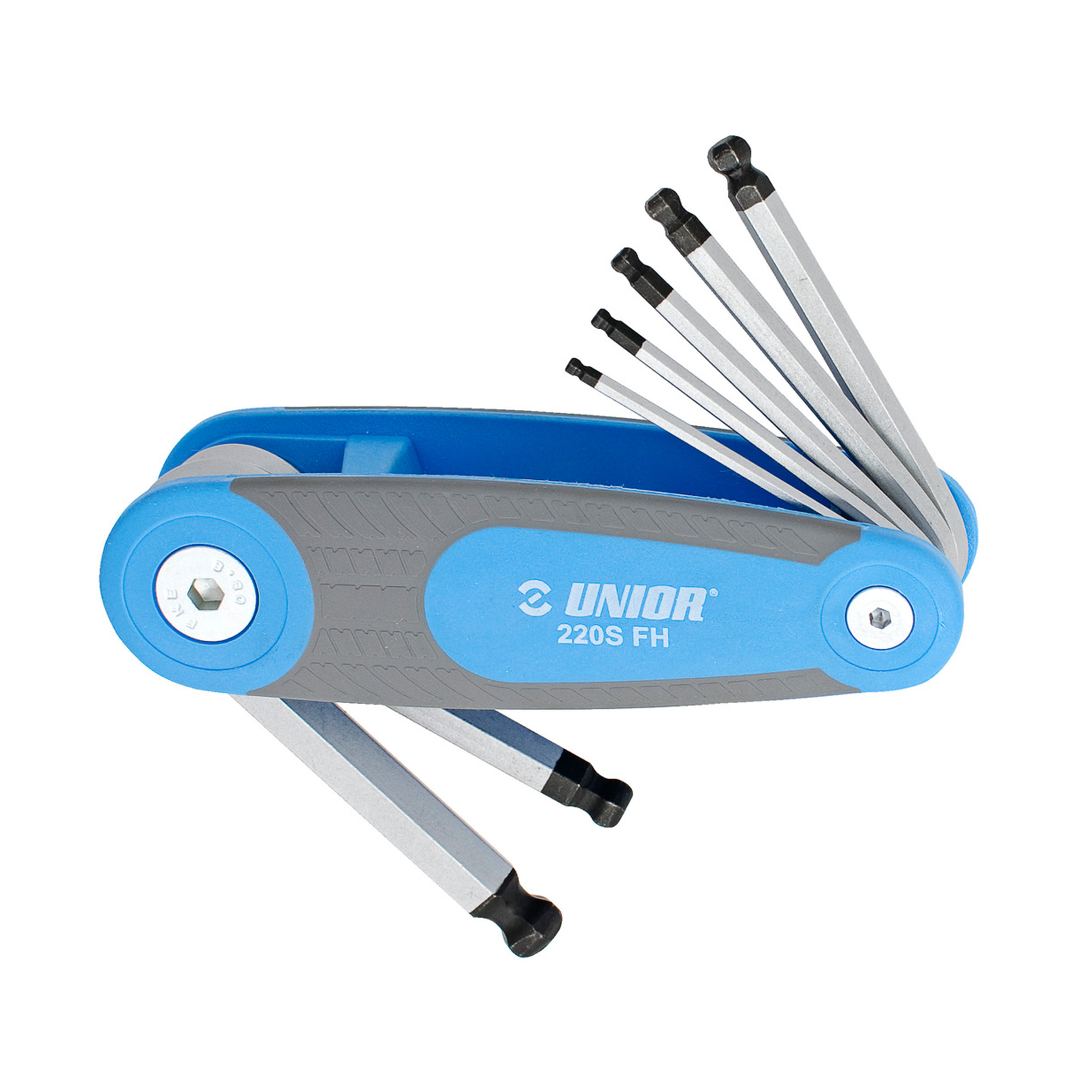Set of ball end hexagon wrenches in folding holder 220/3SFH 2.5 - 10/7